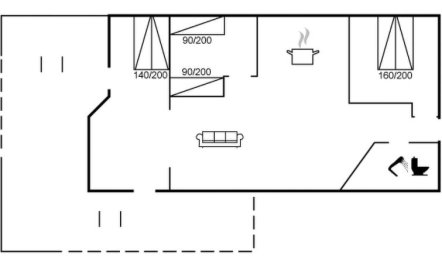 'Skakke' - 900m from the sea