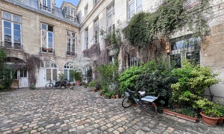 Parisian Courtyard View 1
