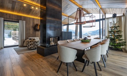 Firelit Chalet 6
