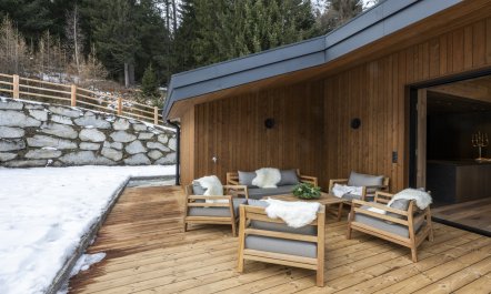 Firelit Chalet 3