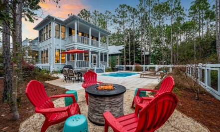 Firepit Under the Pines